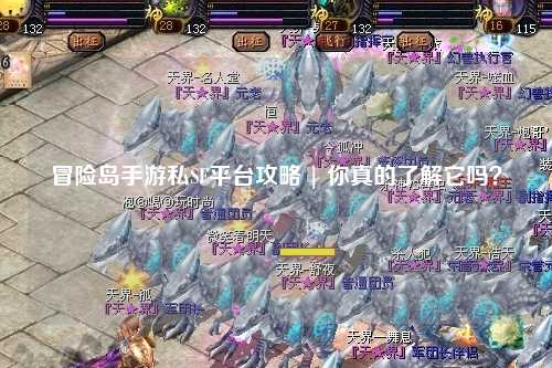 冒险岛手游私SF平台攻略 | 你真的了解它吗？